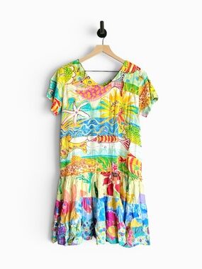 Jams World Hattie Dress Creatures Of The Sea Size Large